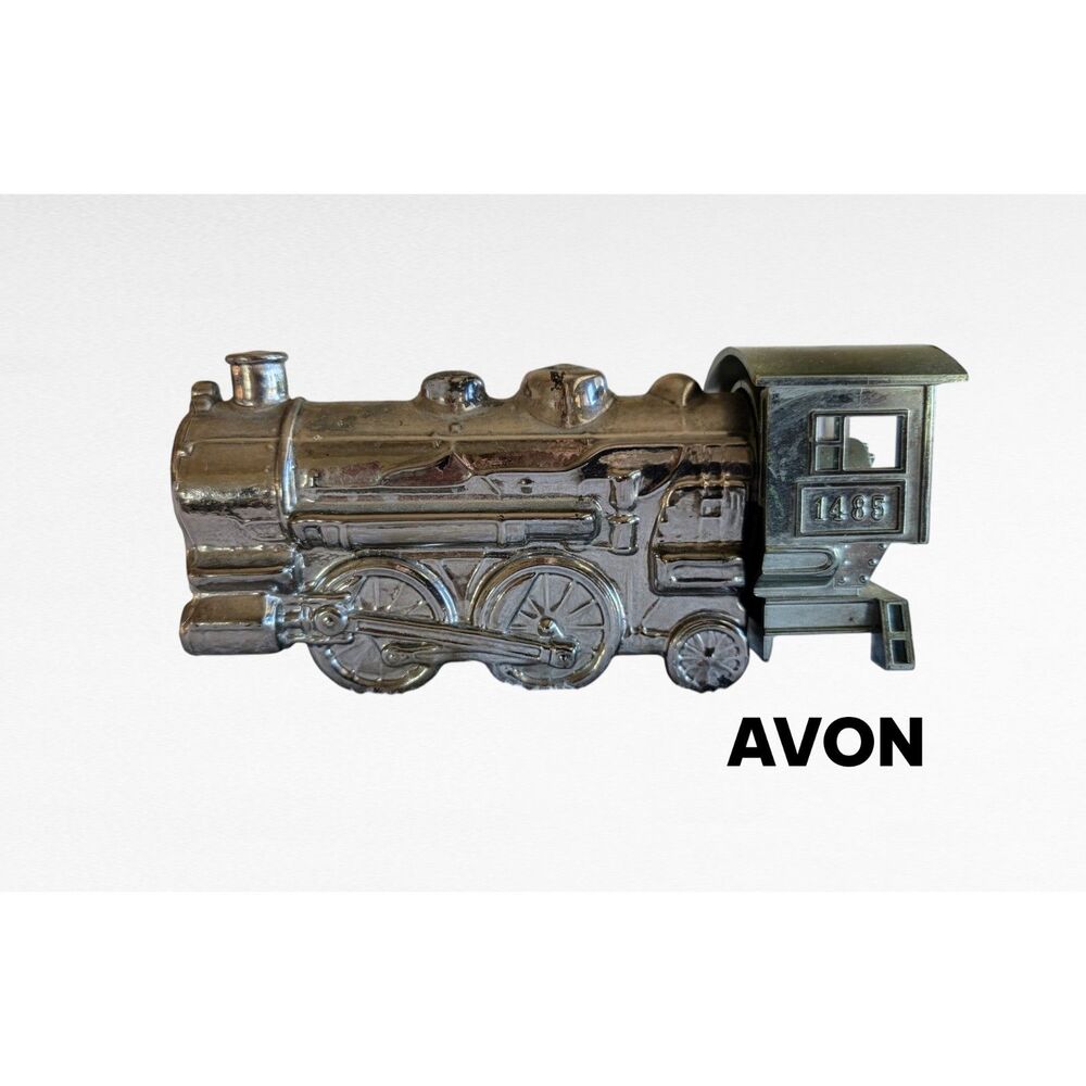 Vintage Empty Avon The Atlantic 442 Train Deep Woods Cologne Bottle.